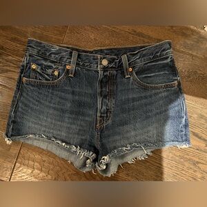 LEVI’S 501 Denim Jean Shorts, Cropped, Mid Rise, Size 29